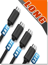 Premium 2A Höghastighet Mikro USB -kabel Typ C -kablar Powerline 4 Längder 1M 15M 2M 3M SYNC Snabbladdning USB 20 för Android SMAR7370687