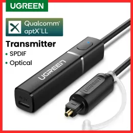 Адаптер Ugreen Bluetooth 5.0 TV TV Wearphone PC Aptx LL Digital Toslink Optical Spdif Адаптер Аудио музыка беспроводной передатчик беспроводной передат