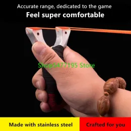 Arrow Novo Profissional de alta precisão Slingshot Catapult Pocket Pocket Outdoor Hunting Airsoft Sling Shot Shot Slingshot Bandado de borracha