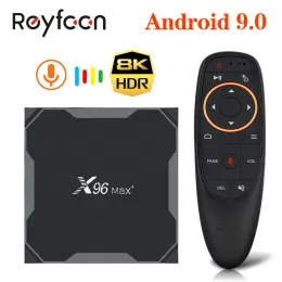 Receivers Dispositivo de TV inteligente X96 Max Plus decodificador con Android 9 0 4GB 64 GB 32 GB X96 MAX X3 Amlogic S905X3 cuatro