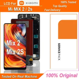 Ekranlar 5.99 "Xiaomi Mi Mix için Orijinal IPS LCD Ekran 2S 2S LCD Dokunmatik Ekran Sayısallaştırıcı Montajı Xiaomi Mi Mix2 LCD ekran