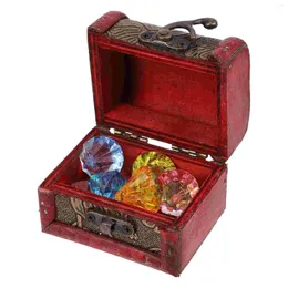 Flaschen 1 Set Pirat Treasure Chest mit Edelsteinen Acryl Diamond Gems Box