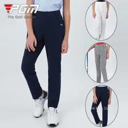 PGM Boys Boys Deshipless Quick Dry Golf Pants Дети анти-свитанные мягкие брюки для гольфа дети Эластичные талию спортивные штаны Случайные спортивные штаны 240412