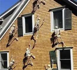 150 cm przerażające halloweenowe dekorację Luminous wiszące dekoracje dach na zewnątrz horror ruchomy szkielet czaszki Prop 2208164059053
