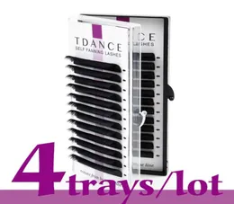 Ciglia false tdance 4pcslot easy ventole fioritura estensione ciglia estensione veloce ventole volume di volume austomatico fioritura3609354