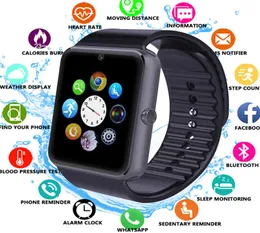 Smartwatch Androd GT08 a buon mercato con slot SIM Smart Smart Watch per Samsung e Andriod Smartphone Bracciale Bluetoo5237286