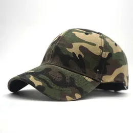 Top Caps Kamuflaj Beyzbol Kapağı Erkekler için Hat Kadınlar Ayarlanabilir Beyzbol Kapağı Military Ordu Camo Airsoft Huntcamphikfishcaps J240425