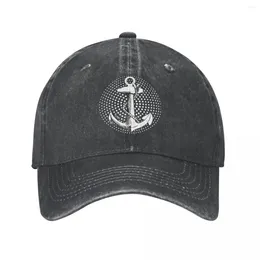 Ball Caps Anchor Baseball Vintage Distressed Washed Nautical Captain Headwear For Men Women Outdoor All Seasons Travel Hats Cap