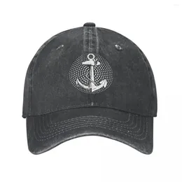 Ball Caps Anchor Baseball Vintage Angogated Washing Captain Captain Captain Captain Capitano per uomini donne all'aperto per tutte le stagioni Cappelli da viaggio Cappelli da viaggio