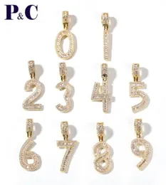 Pink Champagne Baguette Initialer Number Hip Hop Pendant Chain Baguette Letter Jewelry Men039s Hip Hop Pendant Jewelry8004301