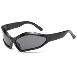 Okulary przeciwsłoneczne Modna nowa spersonalizowana owalna kolorowe okulary przeciwsłoneczne Y2K American Hip Hop Dome Style okulary przeciwsłoneczne Masowe okulary J240423
