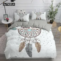 Set Dream Catcher Sängkläder Set Elegant Bohemian Däcke Cover Queen 240x220 Etnisk täcke Cover Single Double King Comforter Bed Cover