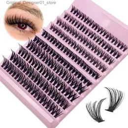 False Eyelashes Personal eyelashes 8-16mm 200pcs cluster natural appearance mixed tray DIY eyelash extension curling long Q240425