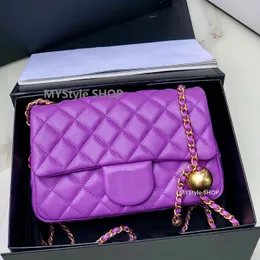 CC CF Ярко -розовая дизайнерская сумка топ роскошная сумка женская сумочка классическая лопатка мини -дизайнерская шлинг -сумасшедшая сумка для гниле