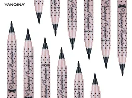 New Yanqina 36H Makeup Eyeliner Lápis Pen do Eyeliner Black Makeup Eyeliner No Liner de olho de líquido de precisão Blooming 12pcSset Drop 8070440