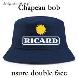 Ricard Bob Fashion Designer Women Man di alta qualità Travel Cotton Estate Bucket Cappelli per la pesca sportiva Outdoor Outdoor Sun Shade Girl Boy Cappelli Panama Hat 4746