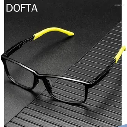 Óculos de sol Quadros dofta Ultra-Light Sports Myopia Glasses Frame Man Man Flexible Square Optical Prescription EyeGlasses Men 5872