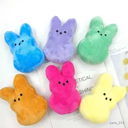 Gefüllte Plüschtiere 15 cm Ostern Peeps Hasenplüschspielzeug Cartoon Kaninchenspielzeug Weichgefüllte Tierspielzeug Home Dekoration Kaii Peluche Hasen Kinder Geschenke