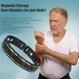 ストランドクラシック健康な磁気磁石関節炎痛み緩和エネルギーエネルギージュエリーブレスレットフィットネス減量ヘルスケアバングル