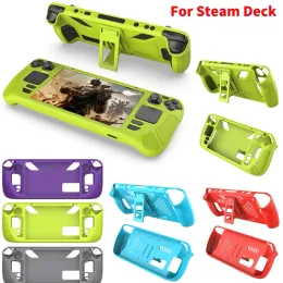 Cases Silicone Console Protector Anti Slip Soft Shell Protective Case Cover with Bracket Replacement Accessories for Steam Deck