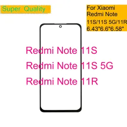 Panel 10pcs/partia dla Xiaomi Redmi Note 11s 5G Dotknij panelu przednie zewnętrzne soczewki szklane dla Redmi Note 11R LCD Glass Front z OCA