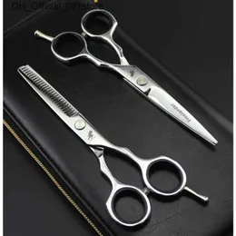 Hår sax Professional Japan 4cr 6 tum Black Cut Hair Scissors frisyrsissorer tunnare barberare hårklippning sax frisör sax q240425
