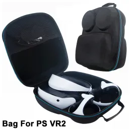 Väskor EVA -väska för PSVR2 Portabel reseföring för PS VR2 Sense Controller Storage Bag för PlayStation PS VR2 VR -tillbehör
