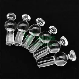 YAREONE Glass Bubble Carb Cap Dab Accessory Fits 14-20mmOD Quartz Banger Nails with Long Tail Handle LL
