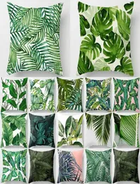 Cuscinetto cuscino per cuscinetto piante tropicali mobile cuscino decorativo 45x45cm pelle cuscino coperchio di divano divano decorazione pil7379453