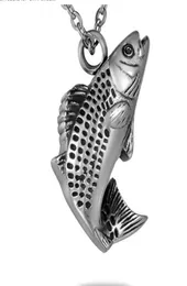 Cremation smycken färskt vatten fiskhänge minnesmärke urn halsband aska minnessaker kremation halsband minnessak för ashes2443949