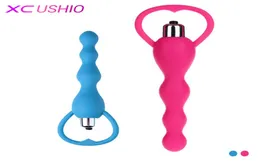 Silicone Anal Vibrator Butt Plug Clitoris Vibratore Massager Anal Sex Products Anal Plugs Sex Toys per donna S10183681461