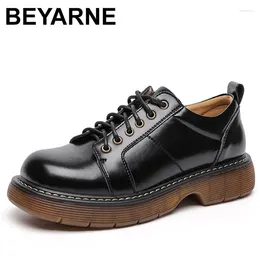 Dress Shoes Oxford Women 2024 Style Preppy Girl British Lace-Up swobodne masywne damskie mokasyny 34 40