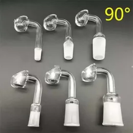 4mm kalınlığında kulüp banger Domess Quartz Tırnak 10mm 14mm 18mm erkek kadın 90 derece% 100 gerçek kuvars banger çivileri FY2309 0425