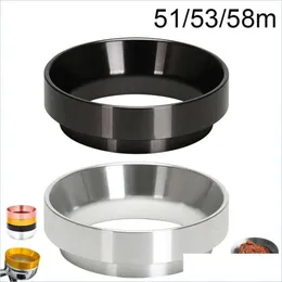 Aluminium 58 mm/5m/51 mm Ring Neuer Dosierungsfilter für Brauschalen Kaffeepulverkorb Löffel Werkzeug Tampers Portafilter Coff Drop DHKGL