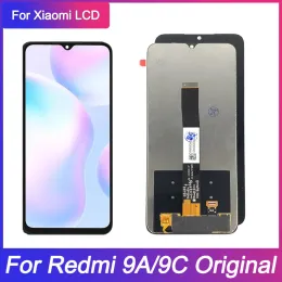 Skor Original AMOLED LCD för Redmi 9C LCD LCD Display Pekskärm Montering Display för Xiaomi Redmi 9A -skärm