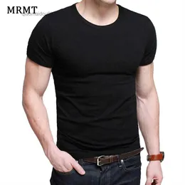 القمصان للرجال Lycra Mens T Shirt Shirt Shirt Shirt Men T-Shirt O-Deace Slim Solid Solid Half Sleeved Man Shirt 2024 Mrmt Men T Shirt clothingl2404