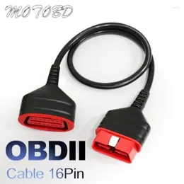 Ücretsiz Gemi OBD2 Tarayıcı Uzatma Kablosu 16 Pin Arabirim Konnektörü Teşhis Aracı Uzatma Adaptörü