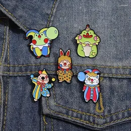 Brooches Broche Alloy Cartoon Cute Green Frog Pattern Women's Brooch Fashion Trend Clothing Backpack Accessories For Women Pins