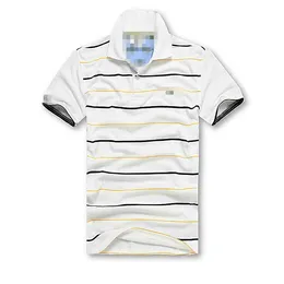 メンズポロスブランドTシャツは夏に暑く販売されています、豪華なレトロ刺繍メンズゴルフシャツ短袖ハイストリートクイックドライカジュアルトップ