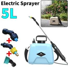 Sprinkler Electric Sprayer 5L -Bewässerung mit Sprühpistole 2400mAh Automatic Garden Plant USB wiederaufladbares Bewässerungswerkzeug 240403