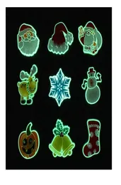 100pcs/lot luminous accessories 소프트 PVC 신발 매력 버클 형광등 신발 accesories XMA Night Decororation3094799