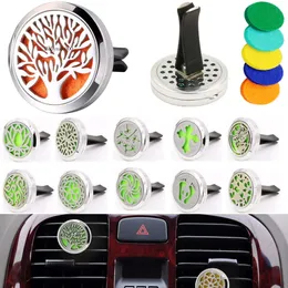 Aromatherapy Home Essential Oil Diffuser For Car Air Freshener Perfume Bottle Locket Clip With PCS Washable Felt Pads Fragrance Auto Interior Decoration