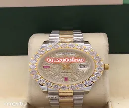 New Prong Set Diamonds Wristwatch Silver Stainless Case Bigold Straps Watches Diamond Face Watch Automático Mechanical Watch1551083
