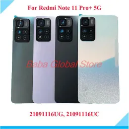 Frames Original For Xiaomi Redmi Note 11 Pro + PLUS 5G Battery Cover Rear Glass 21091116UG, 21091116UC Back Camera Lens With Frame