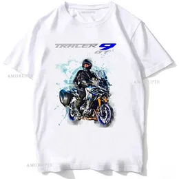 Мужские футболки Tracer 9 GT Motorcycle 2023 Футболка Rider New Summe Mens Short Slve Moto Sport Boy Casual TS Cool Riding Tops T240425