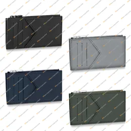 Unisex moda swobodna projektant luksusowych monety uchwyt karty kredytowej Portfelki kluczowe torebki torebki Monety Top Lustro Jakość M82282 M82068
