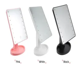 Verkauf 360 Grad Rotation Touch SN Makeupspiegel mit 16 /22 LED Lights Professional Eitelkeitstisch Desktop Make -up Mirror1 Compact Mirror4175892