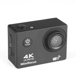 Kamery minifocus 4K fotograficzne aparat wodoodporny kamera akcji Podwodne kamery z zdalnym sterowaniem zestawami akcesoriów Wi -Fi