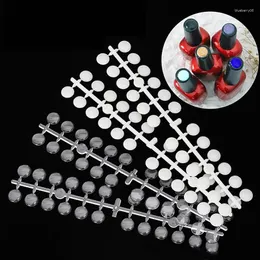 Nagelkunst -Kits 120pcs Politur Display Tisch mit Aufklebern Runde Salon Farbe mit Regal Manicure Flat Back Card Tool