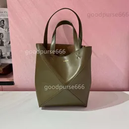 Размер Loe Puzzle складные сумки Lady Spain Designer Bag Два кошелька 2024 Кожа кожа кожа головоломка с головоломкой складыш